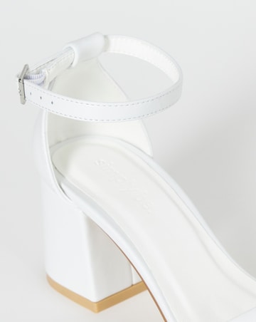 Coco Barely There Block Heel Sandals - Wide Fit (E)