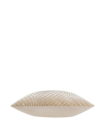 Paoletti Evoke Cut Velvet Large Cushion Cover - Mink