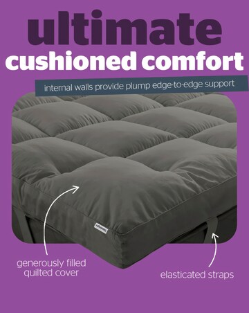 Silentnight Deep Sleep Ultimate 10cm Mattress Topper - Charcoal