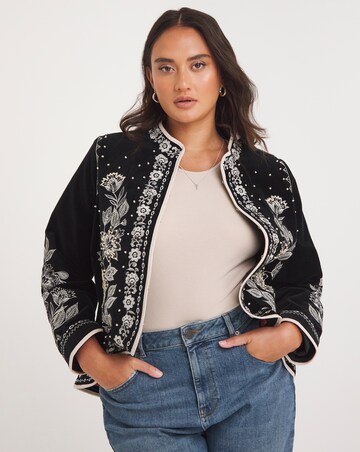 Joe Browns Black Extraordinary Embrodiered Boutique Jacket