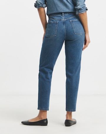 Simply Be 99 1 Mid Blue Comfort Stretch Loose Mom Jeans