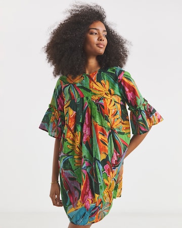 Native Youth Printed Dobby Maxi Dress