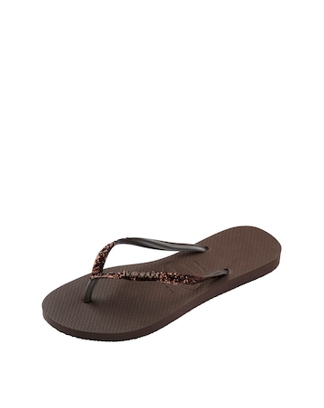 Havaianas Slim Glitter II Toe Post Flip Flop Sandals