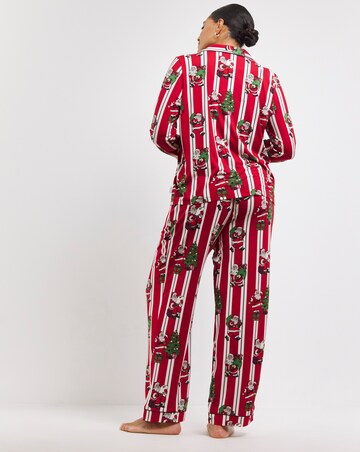 Chelsea Peers Jersey Santa Stripe Pyjama Set