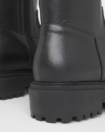 Kacey Chunky Knee High Boots - Extra Wide Fit (EEE) & Super Curvy Calf