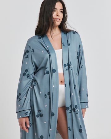 Pretty Secrets Cherry Print Supersoft Dressing Gown