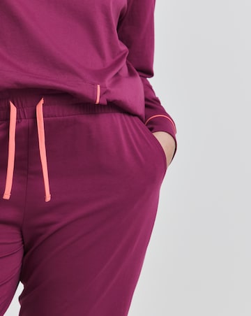 Joe Browns Jersey Lounge Jogger Plum