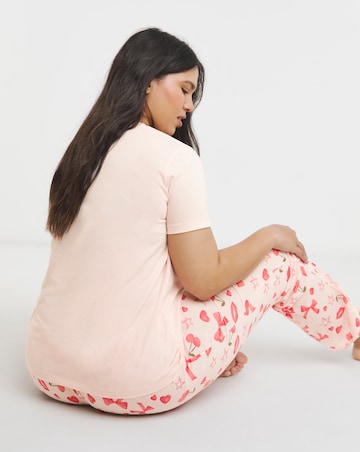 Simply Be Value Lip Print Pyjama Set
