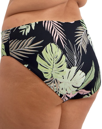 Elomi Tropical Retreat Mid Rise Bikini Brief Black