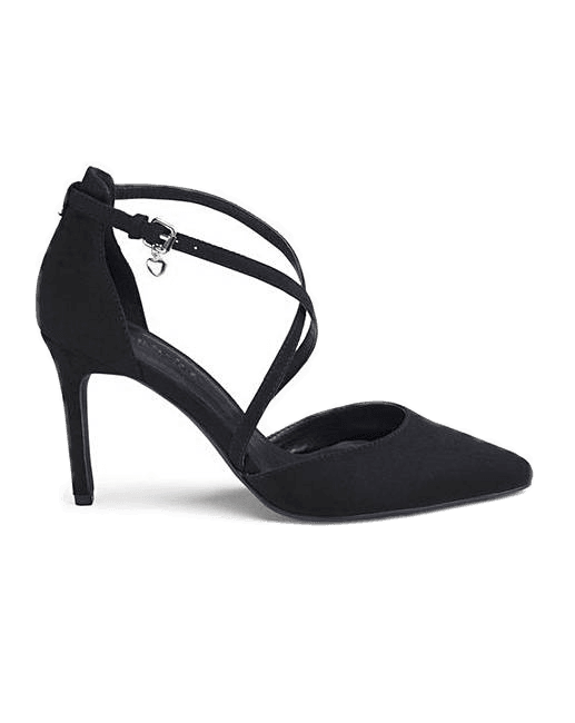 Black high heel shoe