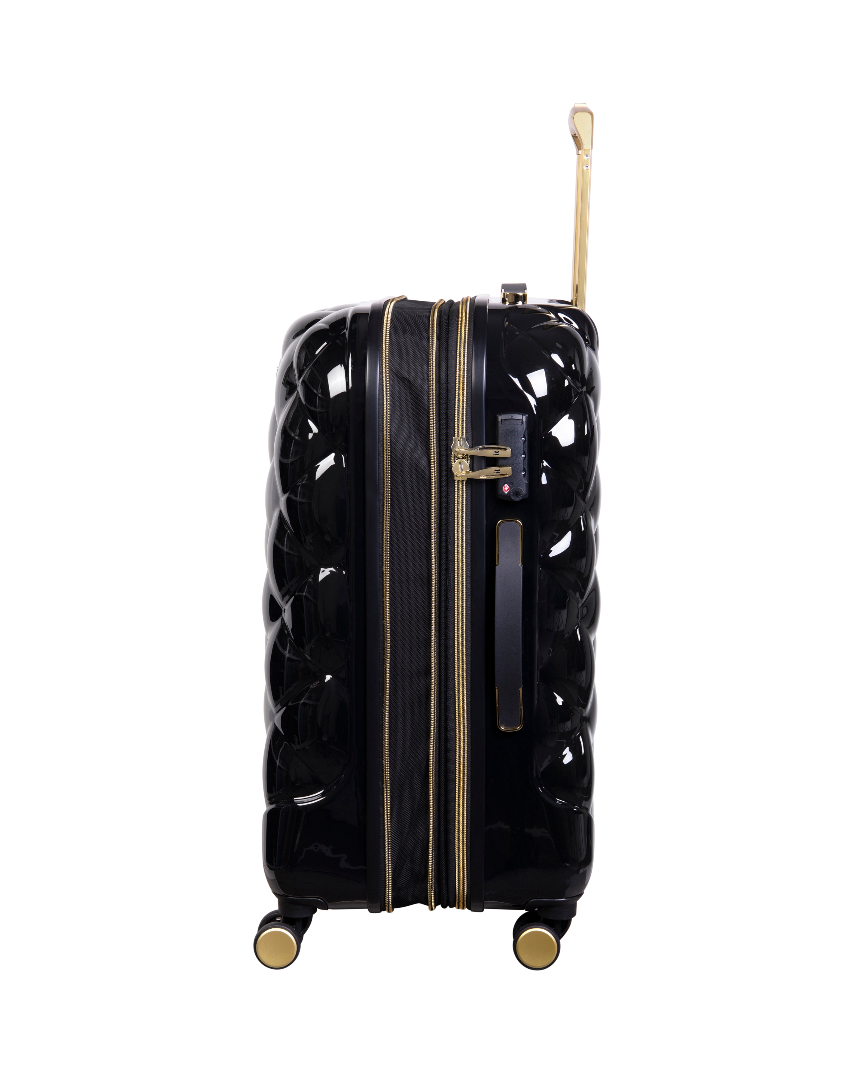 IT Luggage St Tropez Trois Black Large Suitcase with TSA Lock Simply Be