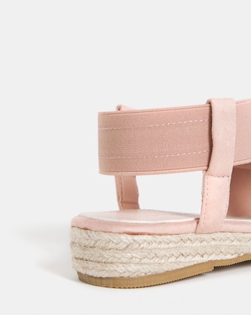 Dia Elasticated Low Wedge Espadrilles - Extra Wide Fit (EEE)