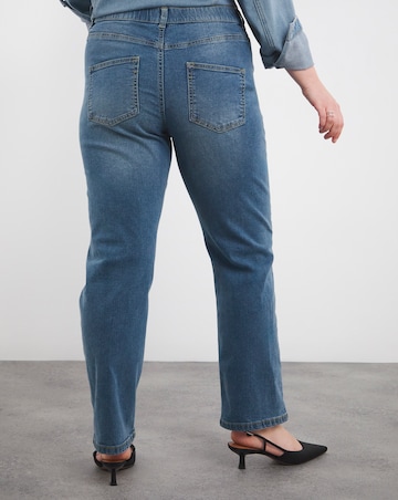 24/7 Western Blue Straight Leg Jeans