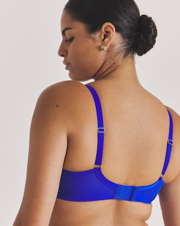 Ann Summers Faithful Fan Fuller Bust Non Pad Balcony Wired Bra Cobalt