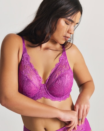 Pretty Secrets Ella Full Cup Wired Bra (C-J) Purple