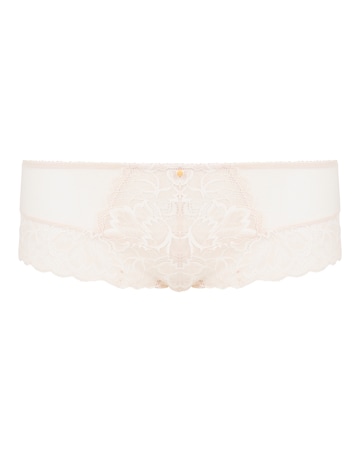 Figleaves Isla Lace Shorts - Blush