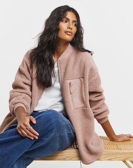 Mocha Borg Bomber with Nylon Pocket