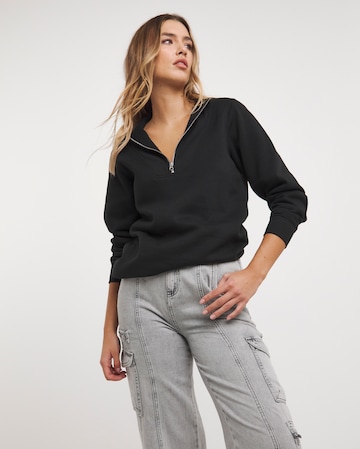 Black Half Zip Tunic