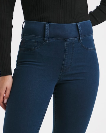 Dark Blue Skinny Pull On Jegging