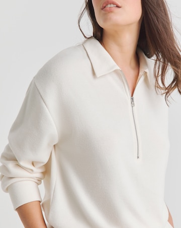 Figleaves Quarter Zip Ribbed Lounge Set
