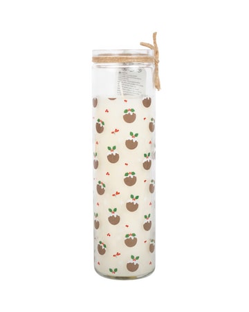Christmas Pudding Scented Advent Tube Candle
