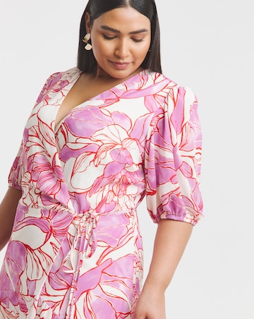 Joanna Hope Printed Wrap Dress