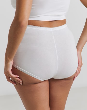 Sloggi 3 Pack Cotton Basic Maxi Knickers, Black, Skintone or White