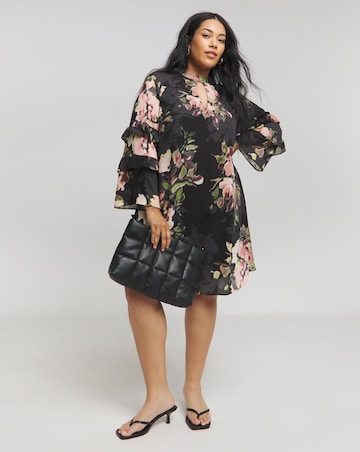 Joanna Hope Ruffle Shift Dress