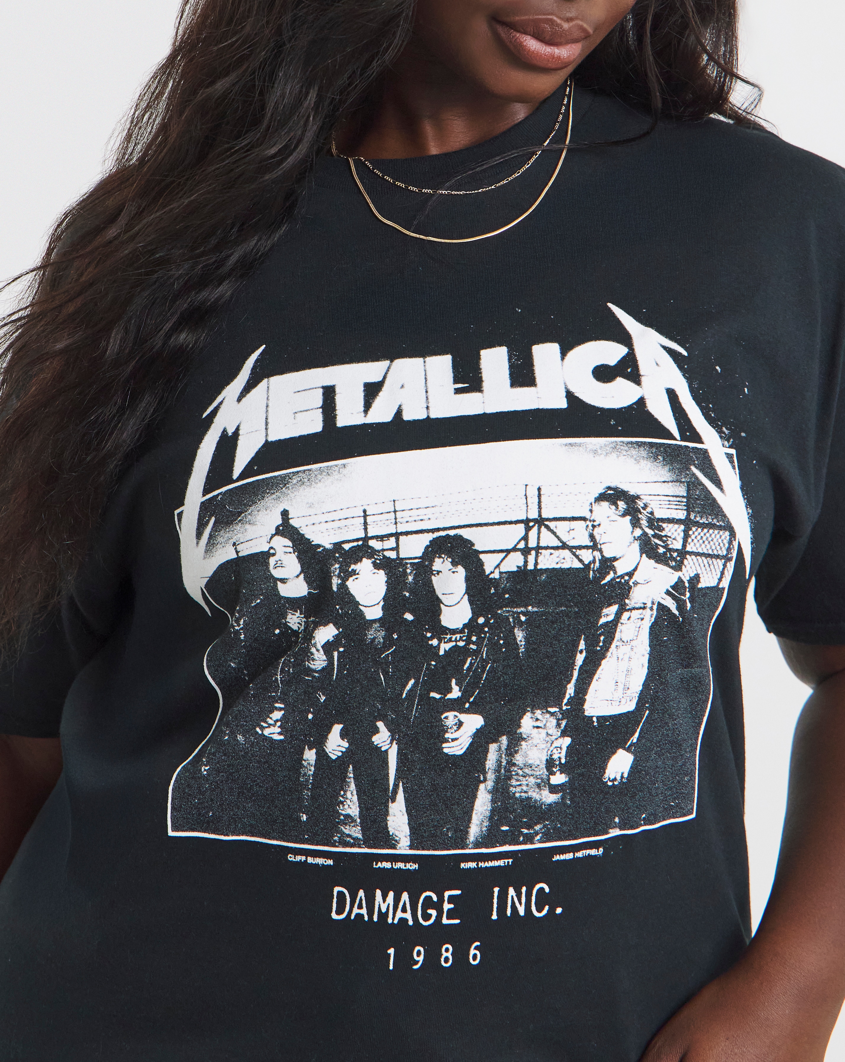 Black Metallica License T-shirt | Simply Be