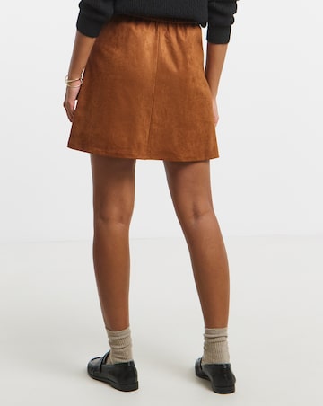 Simply Be Suedette Mini Skirt