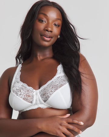 Pretty Secrets (2 Pack) Ella Lace Non Wired Full Cup Bras (B-H) Black/White