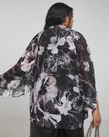 Joanna Hope Keyhole Pleated Blouse