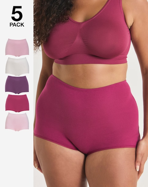 Pretty Secrets (5 Pack) Cotton Comfort Shorts