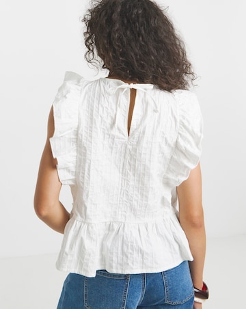Simply Be Broderie Ruffle Blouse