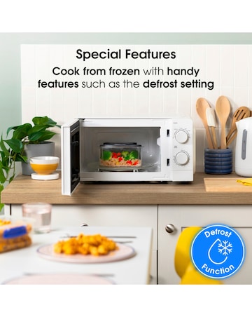 Abode 20 Litre White Manual Microwave