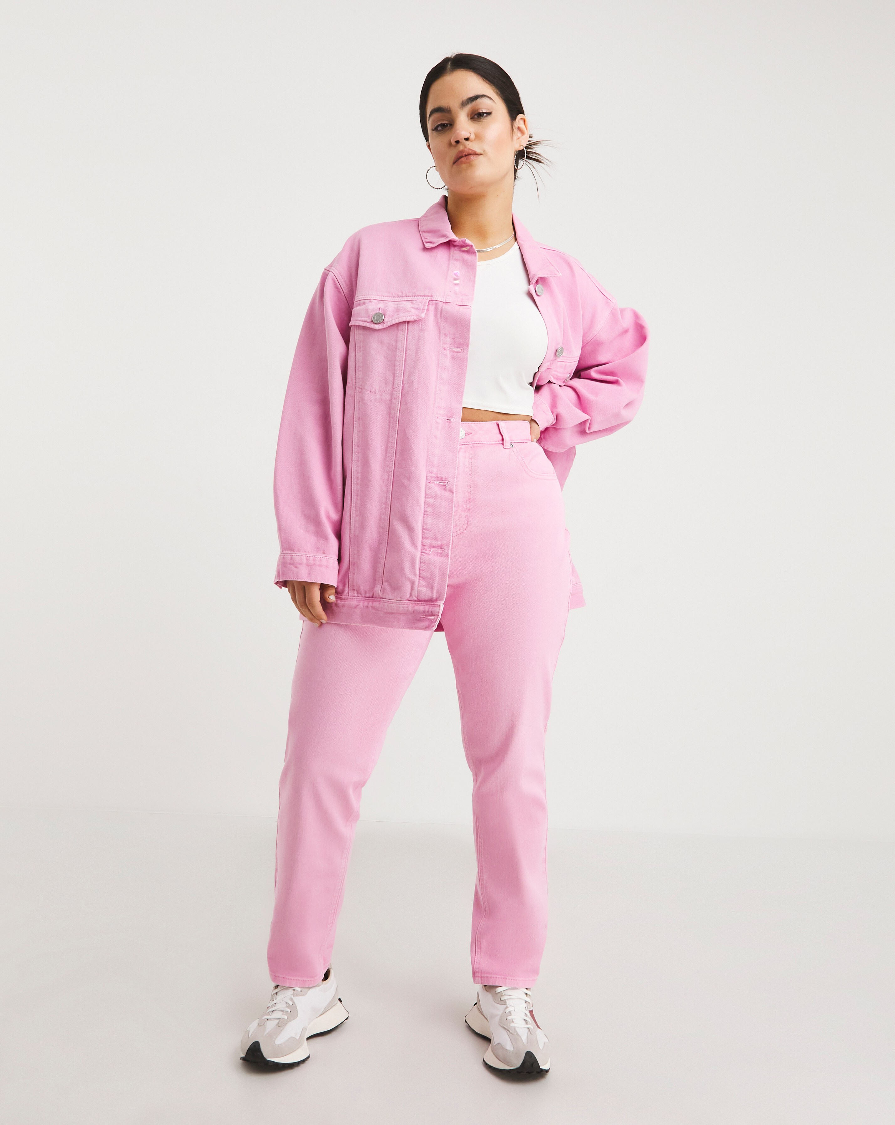 Pink jean hot sale