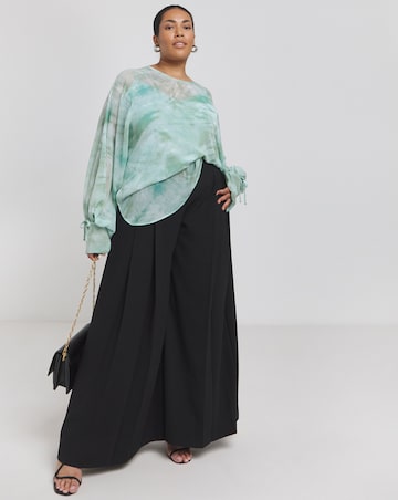 Joanna Hope Tie Sleeve Blouse
