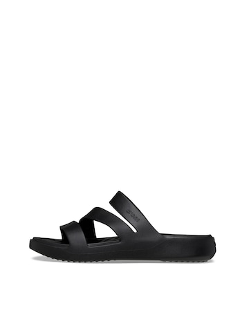 Crocs Black Getaway Strappy Slider Sandals -Standard Fit (D)