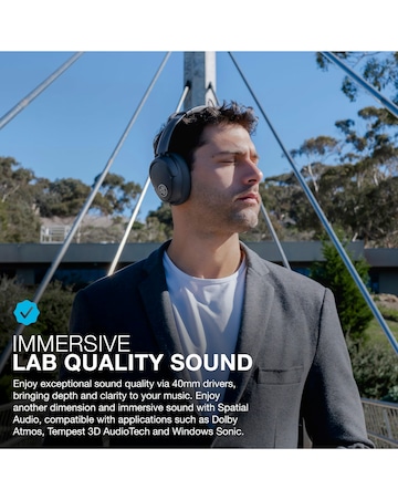 JLab JBuds Lux ANC Over-Ear Wireless Headphones - Graphite