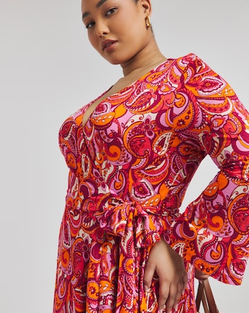 Joe Browns Jersey Paisley Print Wrap Dress
