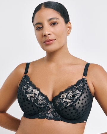 Dorina Yasmine Full Cup Wired Non Pad Bra Black