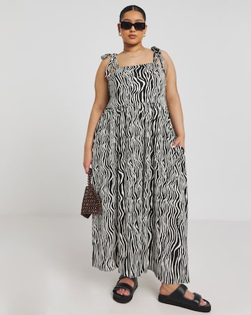 Simply Be Mono Supersoft Jersey Maxi Dress