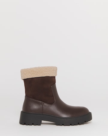Florence Borg Lined Two Way Ankle Boots - Wide Fit (E)