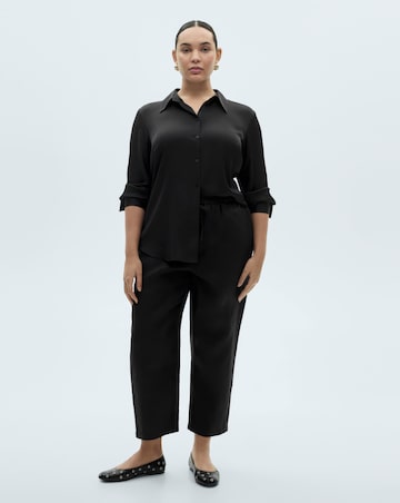Mango Linen Straight Linen-Blend Trouser