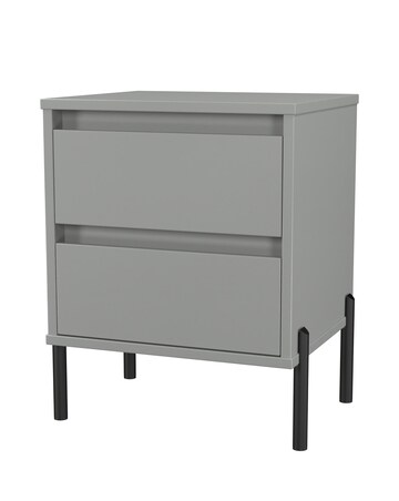 Sloan Ready Assembled 2 Drawer Bedside