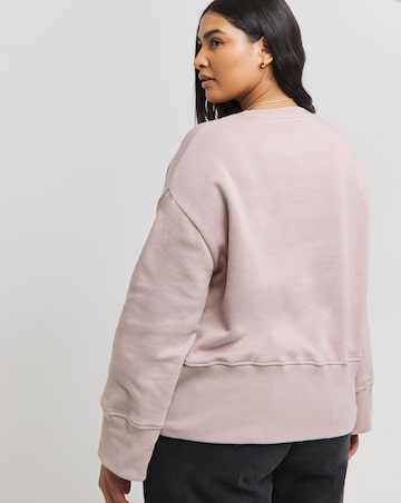 Dusty Pink Wide Cuff Sweatshirt