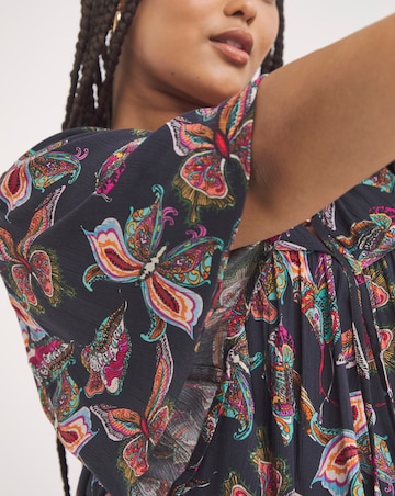 Joe Browns Navy Multi Beautiful Butterflies Top