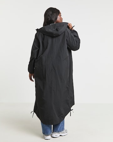 Simply Be Black Utility Parachute Jacket