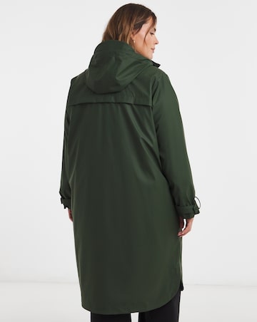 Khaki Rubberised 3 in 1 Parka Coat & Gilet