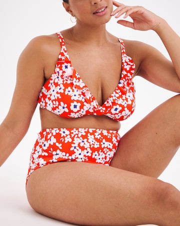 Value 2 Pack Ruffle Plunge Bikini Tops